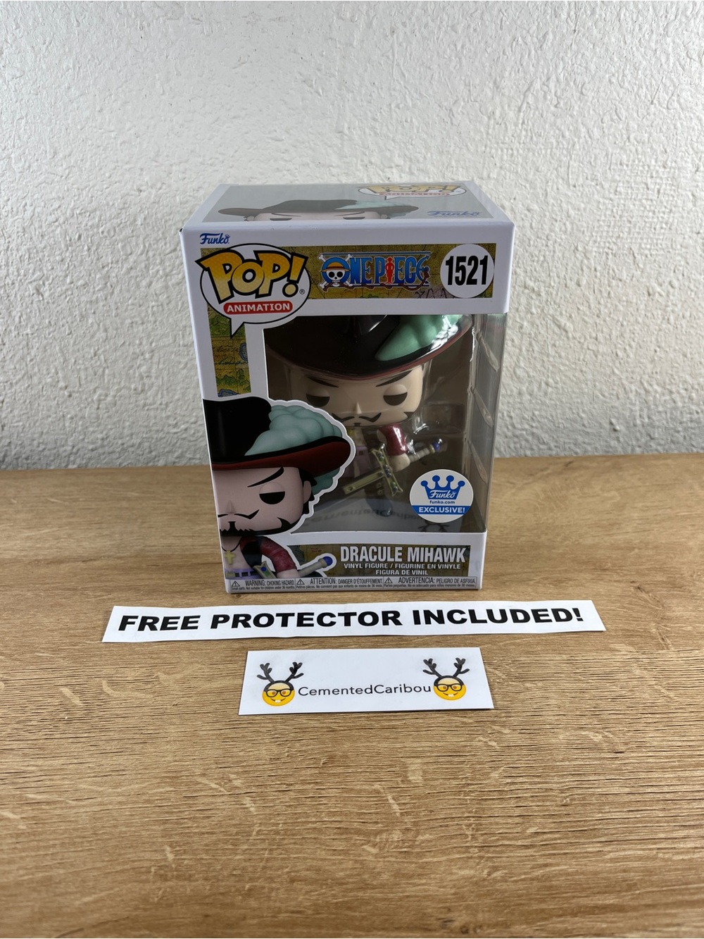 Dracule Mihawk Funko Pop #1521 One Piece Anime Funko Shop NEAR MINT
